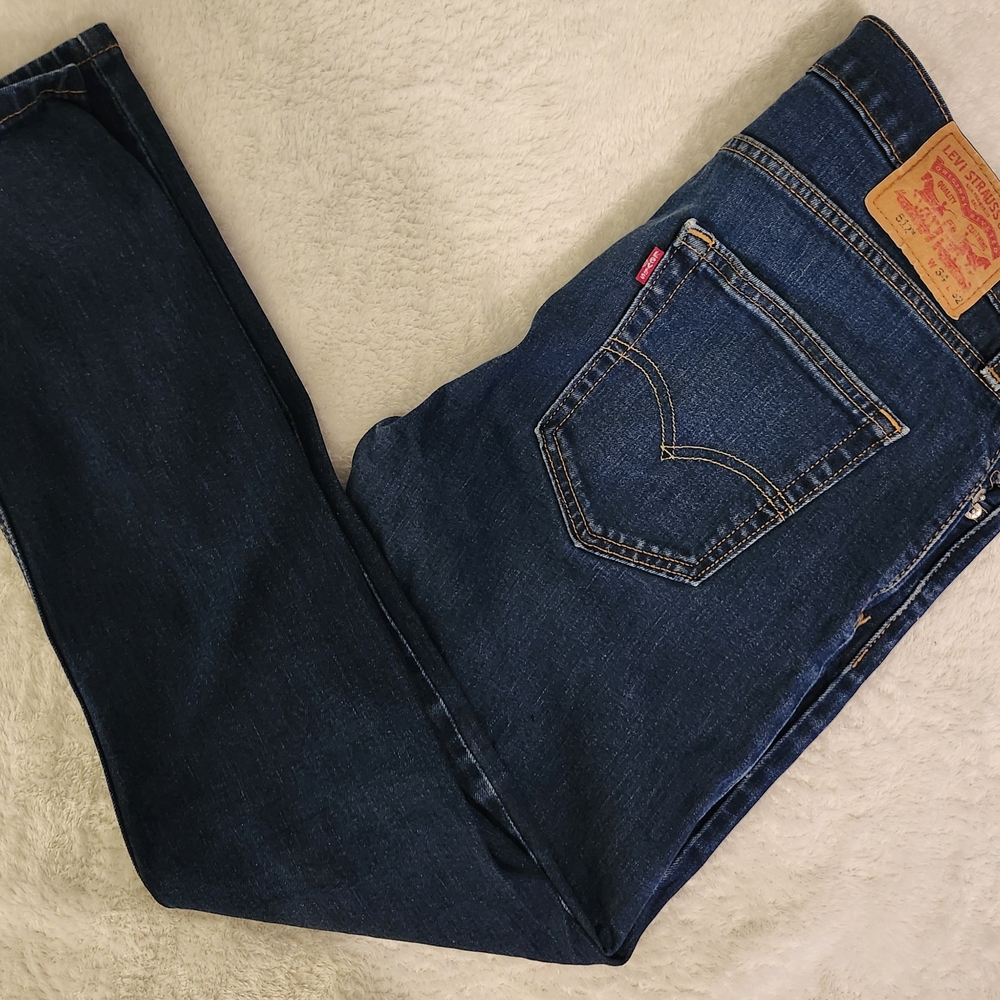 Levi's Men's Dark Indigo Straight Jeans